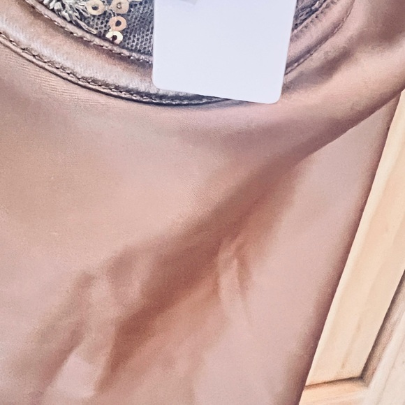 Victoria’s Secret Satin Slip Dress Gold Foil S NWT - Picture 7 of 9